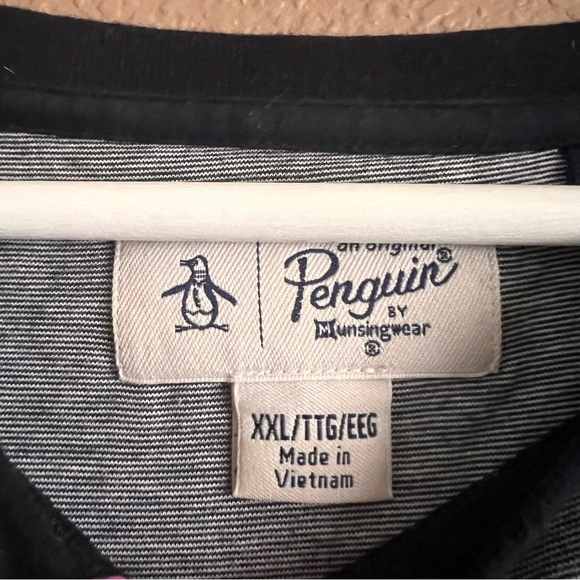 Original Penguin Men’s Short Sleeve Navy Blue One Pocket Tee Shirt Size XXL - Picture 5 of 7